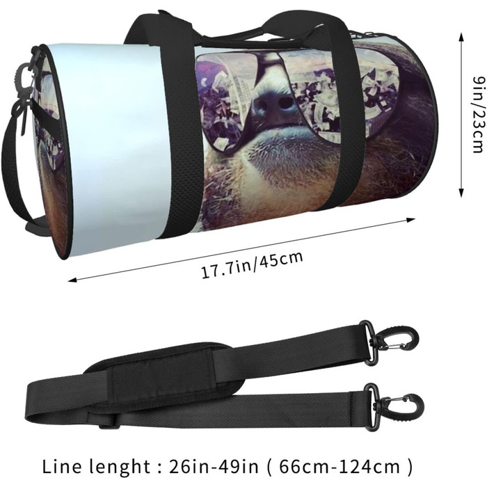 Дорожня сумка-мішок Ледачий турист з сонцезахисними окулярами, спортивна сумка для чоловіків та жінок