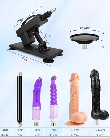 Секс-машина iKenmu для жінок, автоматична з фалоімітатором, регульована інтенсивність, присоска