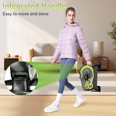 Електричний педальний тренажер TODO для людей похилого віку з 12 швидкостями, міні-велотренажер з автоматичним-ручним режимом, 6 рівнями опору, тренажер для ніг сидячи, РК-дисплей, пульт дистанційного керування та ремінець для ноги