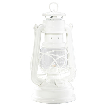 Оцинкована гасова лампа Feuerhand Baby Special 276, штормовий ліхтар/білий/RAL 9010 / НОВИЙ