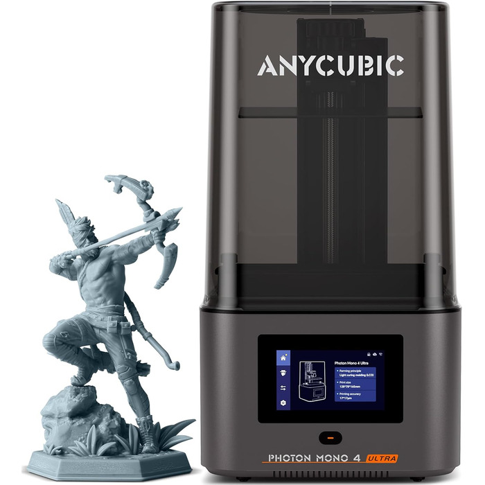 Принтер ANYCUBIC Photon Mono 4 Ultra 10K Resin, з 7-дюймовим монохромним РК-екраном із джерелом світла COB, максимальною швидкістю