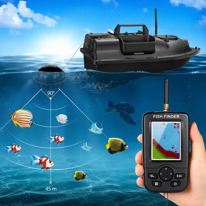 Човен-приманка Bilbear з GPS. Човен для приманки для коропа. Човен для приманки. GPS. Човен.