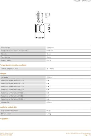 Компактна люмінесцентна лампа OSRAM DULUX DE, 10 Watt, G24q1 EEK A