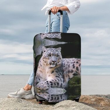 Чохол для валізи Schneeleopard, міцний захист для багажу розміром 45.7-81.3 см, чорний, великий розмір