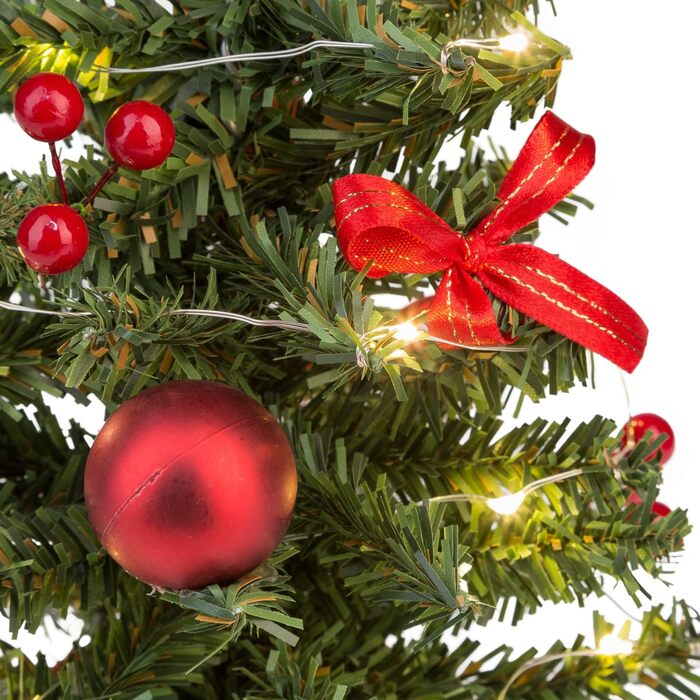 Декоративна різдвяна ялинка з 20 теплими білими світлодіодами Idena