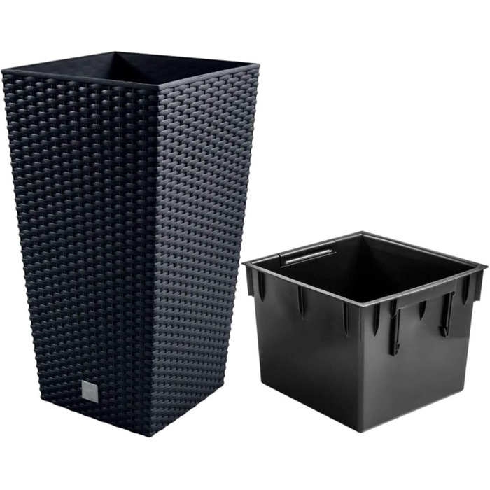 Каструля Time Cabinet об&39ємом 91,5 літра з вкладишем 40 x 40 x 75 см кольору антрацит