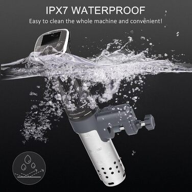 Кухонна плита Sous Vide Stick Precision Cooker Більш точна Точна каструля G322T Налаштування температури IPX7 Водонепроникний світлодіодний дисплей Занурювальний занурювальний цикулятор 3D циркуляція Ультра тихий