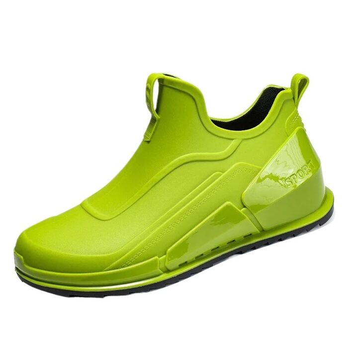 Протиковзке гумове взуття, чоловічі гумові чоботи, водонепроникне взуття, гумове взуття для кухні, бахіли, взуття для автомийки, рибальське взуття для дорослих, розмір 41, зелене