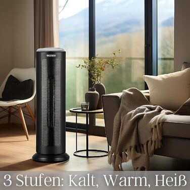 Енергозберігаючий керамічний вентилятор-обігрівач 12-годинний таймер Коливальний Дистанційне керування 3 налаштування охолодження, 1000, 2000 Вт Електричний обігрівач Нагрівальний пристрій Індикатор температури Електричний обігрівач Міні-обігрівач