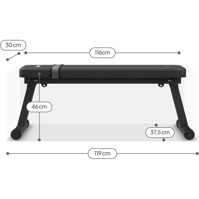 Складана лава ZIPRO Plank, тренувальна лава, фітнес-лава складна лава для жиму лежачи та присідань для домашнього використання компактна лава/лава для жиму лежачи, вантажопідйомність 230 кг з ремінцем для ніг