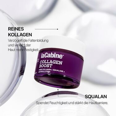 Колагеновий крем для обличчя Collagen Boost 50 мл Підтягуючий догляд з колагеном та пептидами Покращує еластичність, бореться з втратою пружності шкіри та чітко окреслює контури обличчя