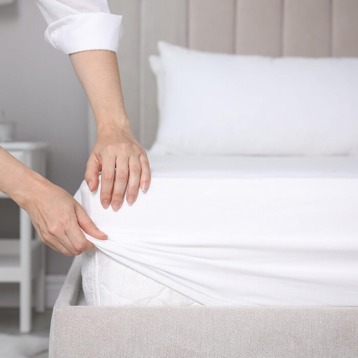 Простирадло на резинці Wolkenfeld 180x200 см - 200x200 см, виготовлене зі 100 бавовни, сертифіковане Oeko-TEX Простирадло на резинці з м&39якого трикотажу 200x200 для матраца та наматрацника до 20 см Антрацит Антрацит 180 x 200 - 200 x 200