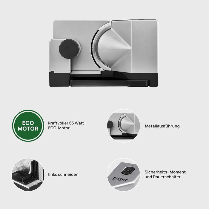 Електричний нарізувач їжі та хліборізка для лівшів, зроблено в Німеччині, 18