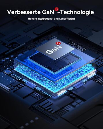 Зарядний пристрій Baseus USB C, 65 Вт адаптер живлення USB C, 3-портовий зарядний пристрій PD з PPS, швидкий зарядний пристрій GaN