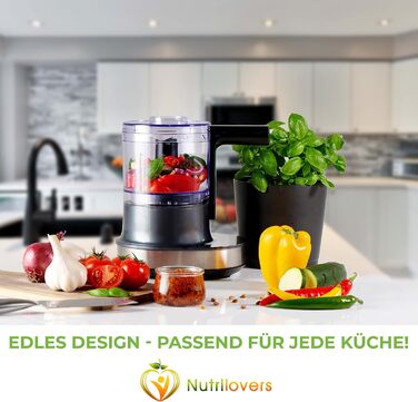 Подрібнювач кухонний електричний з функцією AUTO-BLADE - без вмісту BPA - німецький бренд - Кухонний комбайн універсальний подрібн