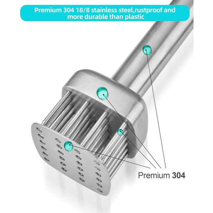 Тендерайзер/ Розмʼякшувач мʼяса Pounder з нержавіючої сталі
