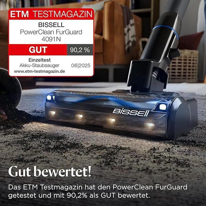 Акумуляторний пилосос Bissell PowerClean FurGuard 280W 4091N