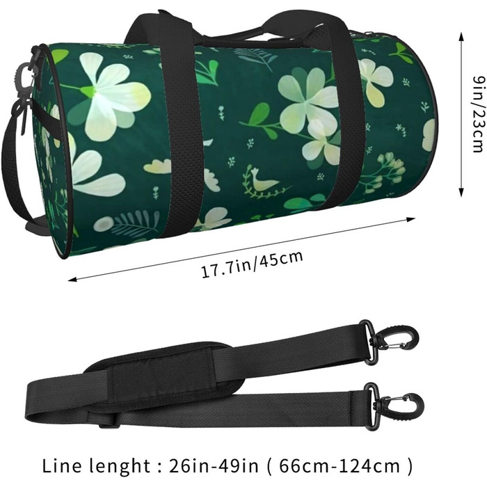 Дорожня сумка-мішок, малюнок трава та голуб, спортивна сумка для чоловіків та жінок, сумка для подорожей