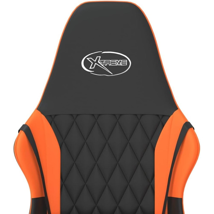 Ігрове крісло INLIFE чорно-помаранчеве зі штучної шкіри, Меблі, Крісла, Ігрові крісла, Помаранчеве, 15,15 кг, 3143781
