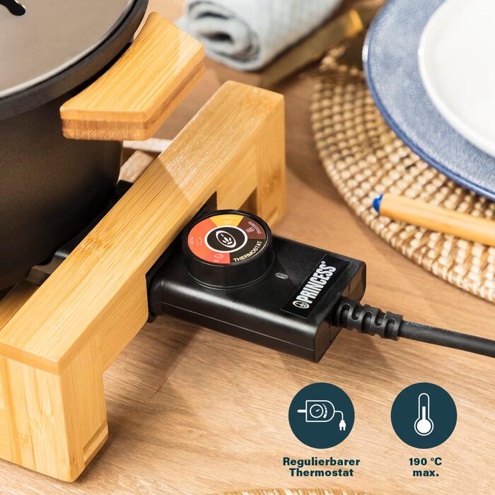 Підходить для 8 осіб, 800 Вт, ємність 1,5 л, легке очищення, 173025 Bamboo Black