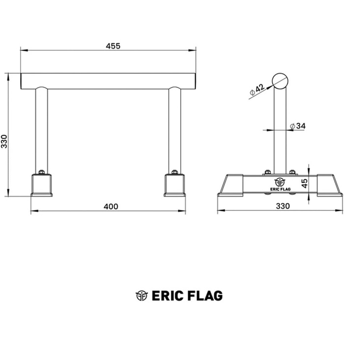 Ручки для стійки на руках, сталеві, нековзні, турніки для віджимань, витримує навантаження 250 кг - Обладнання для калістеніки для тренажерного залу, власна вага - Опора для стійки на руках для приміщень та вулиці, квадратний стиль