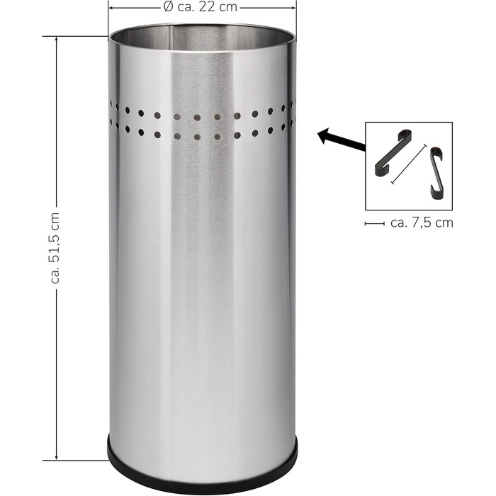 Підставка для парасольок Bremermann, Підставка для парасольок, Тримач для парасольки (нержавіюча сталь)