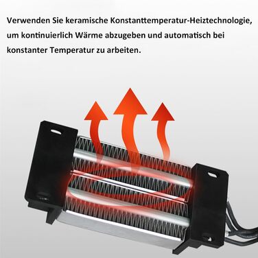 Нагрівач 200 Вт 220 В PTC ізольований керамічний повітряний нагрівач, PTCYIDU керамічний повітряний нагрівальний елемент постійної температури PTC електричний нагрівач керамічний нагрівач для зволожувачів повітря 76a2-220v-200w
