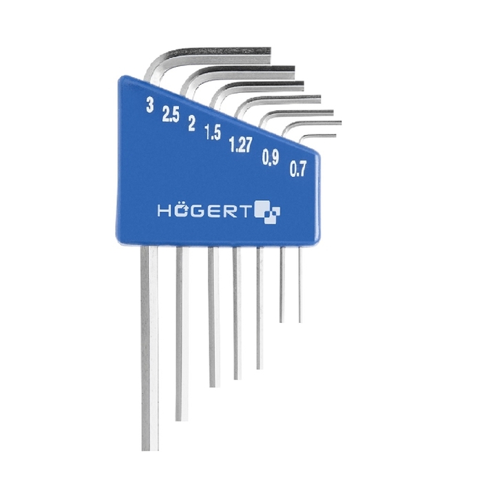 Набір шестигранних Г-подібних ключів HOEGERT 0.7 - 3.0 (HT1W800)
