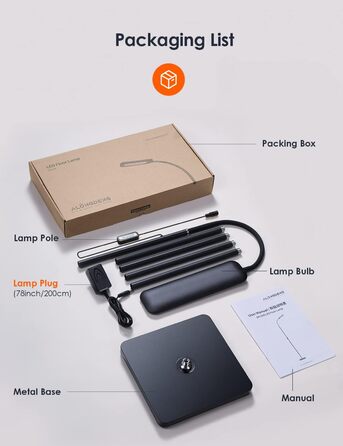 Світлодіодний торшер ALongDeng, яскраві торшери для вітальні, підлоговий світильник для читання з регулюванням яскравості, гнучка