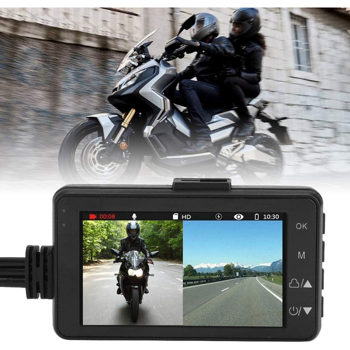 Відеореєстратор для мотоцикла, відеокамера для мотоцикла, відеореєстратор, модний HD відеореєстратор для мотоцикла, 120-градусний