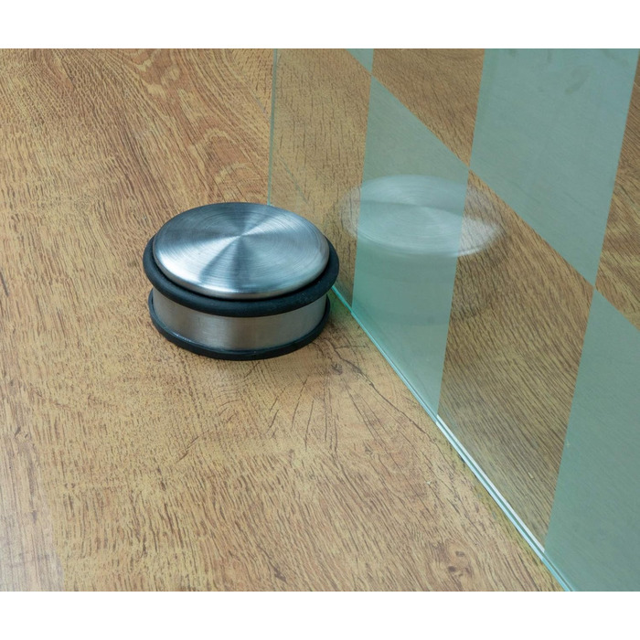 Набір з 4 твердих дверних заглушок з нержавіючої сталі - важка підлогова заглушка 1,2 кг/шт, дверна заглушка в сучасному дизайні з