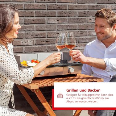 Електричний гриль - Гриль включаючи захист від бризок і 2 лопатки - Настільний гриль електричний - Нержавіюча сталь одинарна, 7951 -