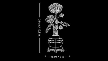 Конструктор LEGO Botanicals Хризантема, 278 деталей