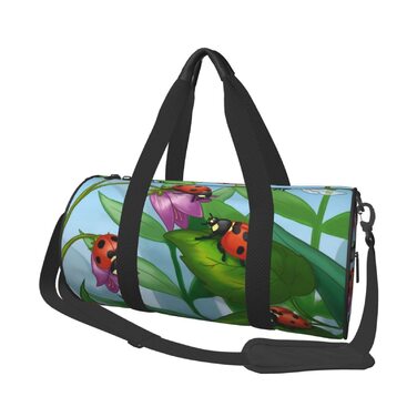 Дорожня сумка-циліндр з сонечками, спортивна сумка для чоловіків та жінок, сумка-мішок, спортивна сумка