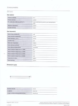 6 / 20 9 6W 4000K, 6 / 20 9 6W 4000K