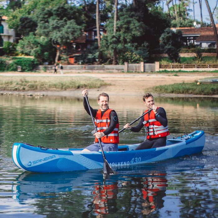Каяк та каное Spinera Molveno для 1 та 2 осіб надувний технологія дропстібка стабільний та легкий для універсального використання, туризму також доступний у комплекті з сидіннями Molveno 430 (2 особи)