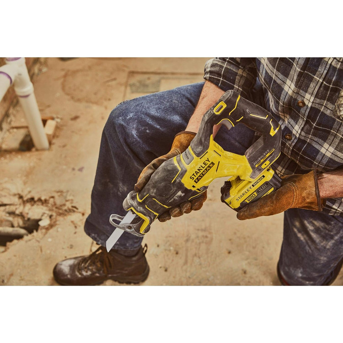 Акумуляторна зворотно-поступальна пила Stanley FatMax V20 SFMCS310B (18 В, довжина ходу 29 мм, безщітковий двигун, регульована шви