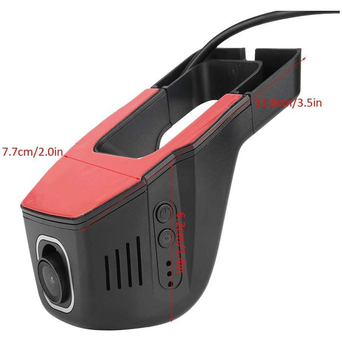 Автомобільна камера, WiFi full HD 1080P автомобільний відеореєстратор відеореєстратор перфоратор камера водіння нічна версія