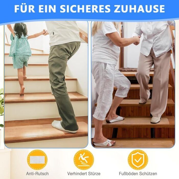 Килимки для сходів, протиковзкі килимки, самоклеючі килимки для сходів 15 x 80 см, 15 шт. , прозорі, протиковзка клейка стрічка, килимок для сходів, протиковзкі смужки, килимки для сходів для дерев&39яних сходів, протиковзкі килимки для підлоги