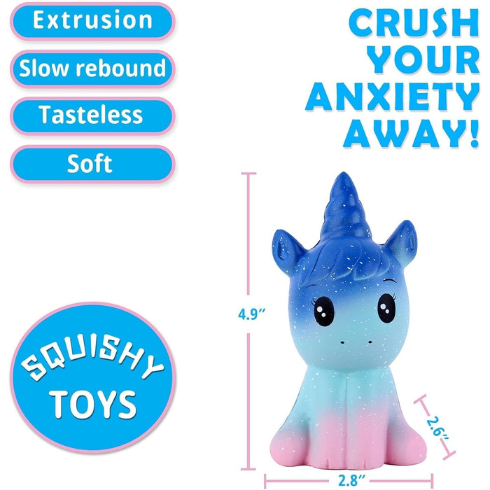 Антистрес Squishies Toy Kawaii для дітей і дорослих (Галактика, 7*6*12,5 см, )