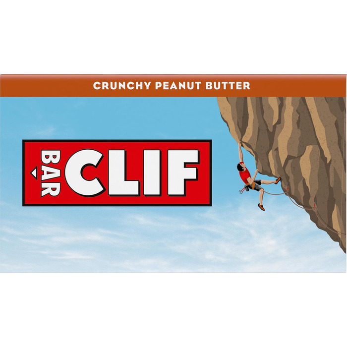 Енергетичні батончики Clif Bar Crunchy Peanut Butter, 12 батончиків / коробка Crunchy Peanut Butter 12 шт. (1 упаковка)
