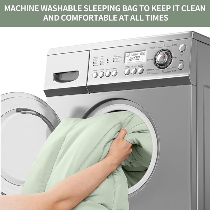 Спальний мішок Naturehike, ідеальний для дорослих та дітей, водонепроникний, легкий, з ковдрою, спальний мішок на 3-4 сезони для кемпінгу, подорожей, активного відпочинку на свіжому повітрі, 190 x 75 см, зелений, лівий