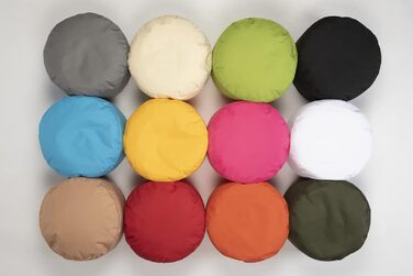 Крісло-мішок sunnypillow - Круглий табурет 25 x 45 см - Для використання в приміщенні та на вулиці - Круглий пуф зі знімним чохлом - Лавка, табурет, подушка для підлоги Крісло-мішок Puff - Зелений табурет 25 x 40 см Зелений