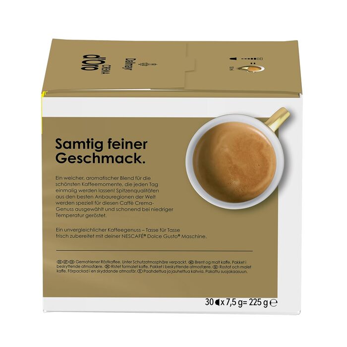 Кавові капсули NESCAF DOLCE GUSTO DALLMAYR Crema d&39Oro, 3 шт. (3 x 30 капсул) 225 г (3 шт.)