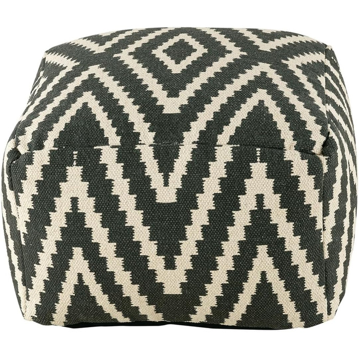 Килим куб сидіння 50x50 H35см пуф підніжка підлогова подушка підніжка колір чорний