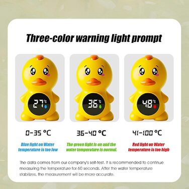 Термометр для ванни для дитини, плаваючий термометр для дитини, з датчиком температури води, точний дисплей температури, плаваючий