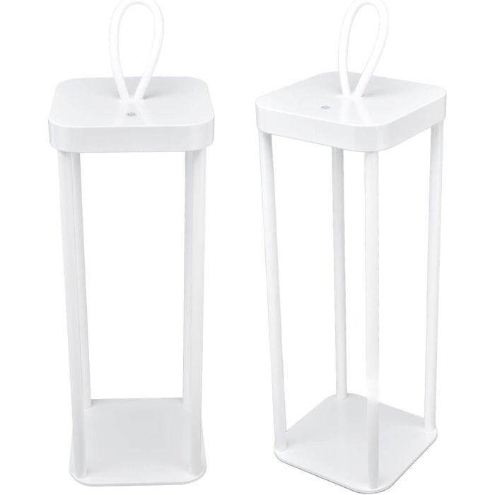 Ліхтар ємністю 5000 мАг, зарядка через USB, 2-рівневе затемнення, бездротова настільна лампа, нековзка основа, світлодіодний нічник для кемпінгу та використання в приміщенні (білий) (Білий)