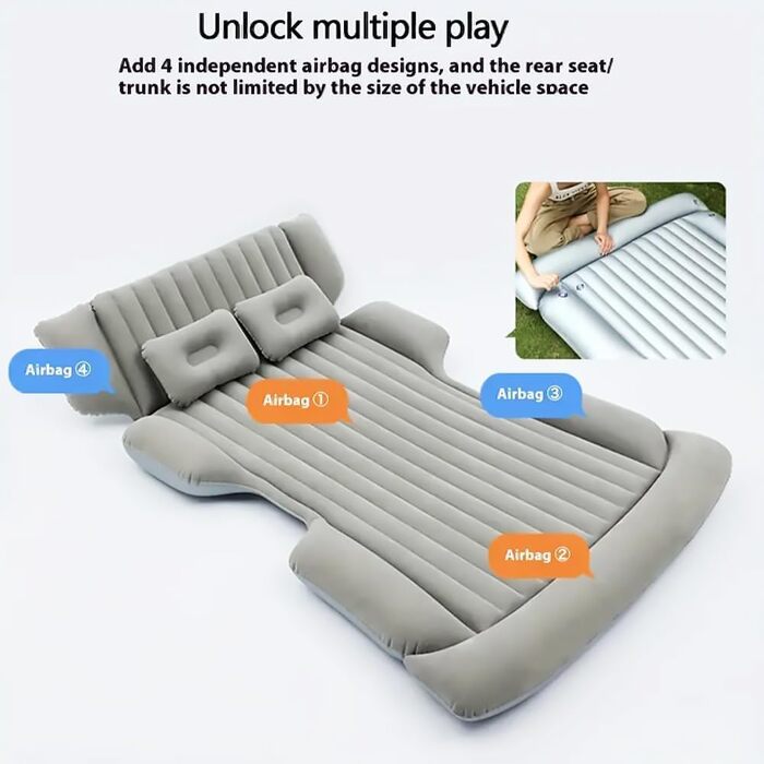 Автомобільний матрац, для Dacia Logan I 2008-2012 Відкритий кемпінг Повітряні ліжка Надувне автомобільне ліжко Складане портативне повітряне ліжко Зручне та міцне