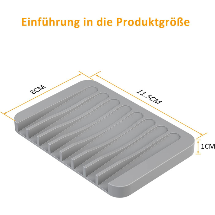Мильниця, 2 шт. и мильниця силіконова зі зливом, тримач для мила силіконовий для ванної кімнати душ нековзний дизайн мильниця для