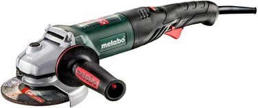Кутова шліфувальна машина Metabo WEV 1500-125 Quick RT (601243500) у пластиковому корпусі з регулюванням швидкості, швидкозатискна